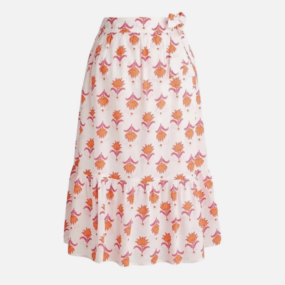 NWOT J. Crew Floral Midi Skirt